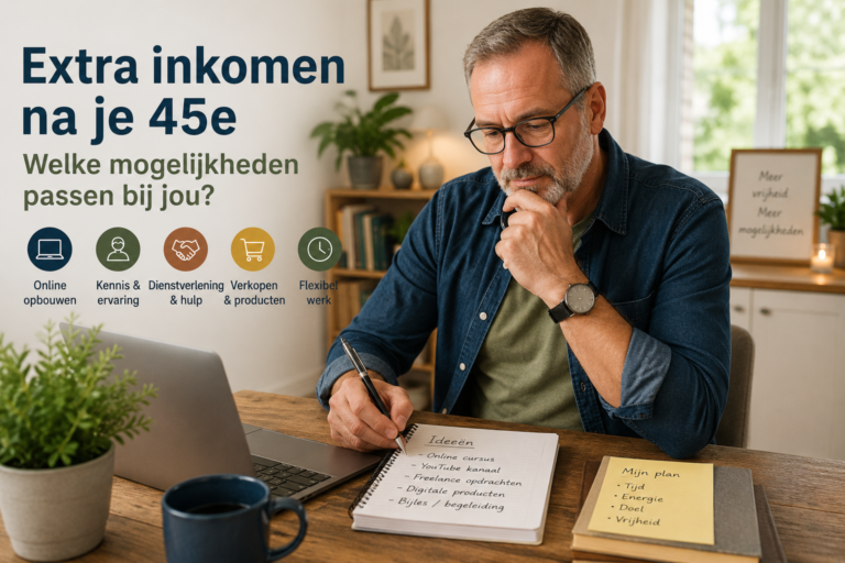 Extra inkomen na je 45e: welke mogelijkheden passen bij jou?