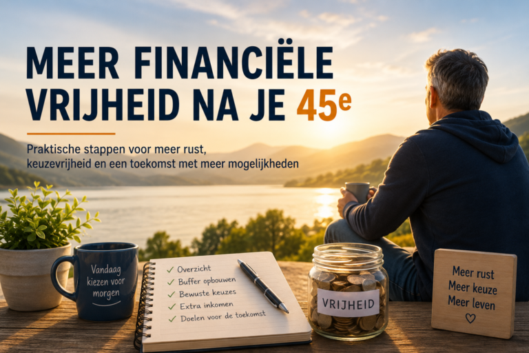 Meer financiële vrijheid na je 45e: waar begin je?